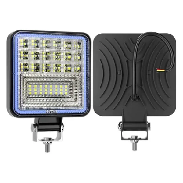 Astraled Off Road 12-24 Volt Kare Sis Farı Drl Mavi 4 İnç 126 W Oto Çalışma Lambası - Görsel 4