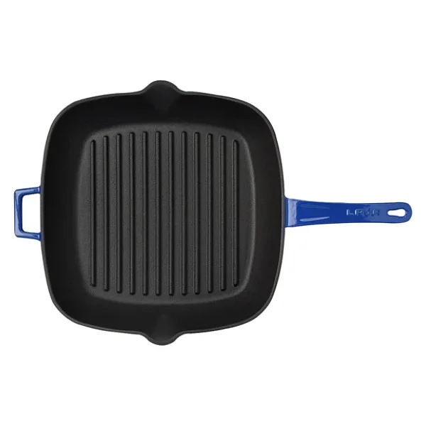 Lava Lv P Gt 2828 K0 B Döküm 28x28 Cm Metal Saplı Mavi Izgara Tava - Görsel 5