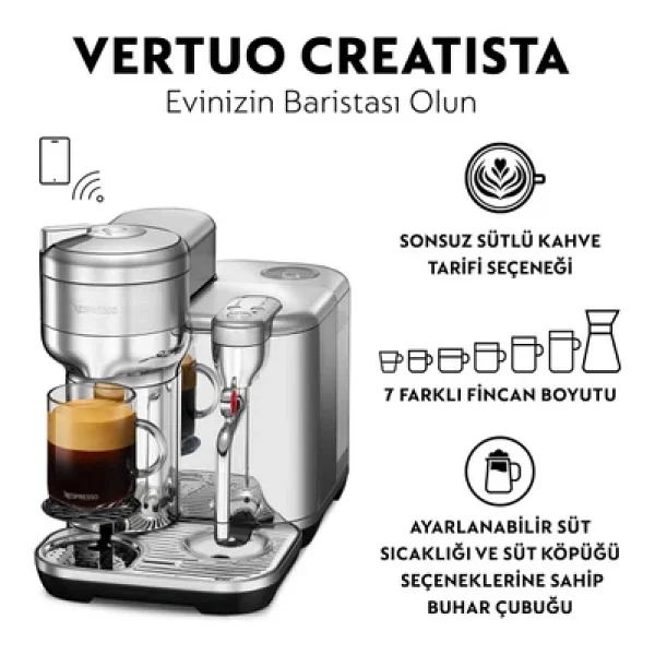 Nespresso Vertuo Creatista Pro Kapsül Kahve Makinesi - Görsel 3