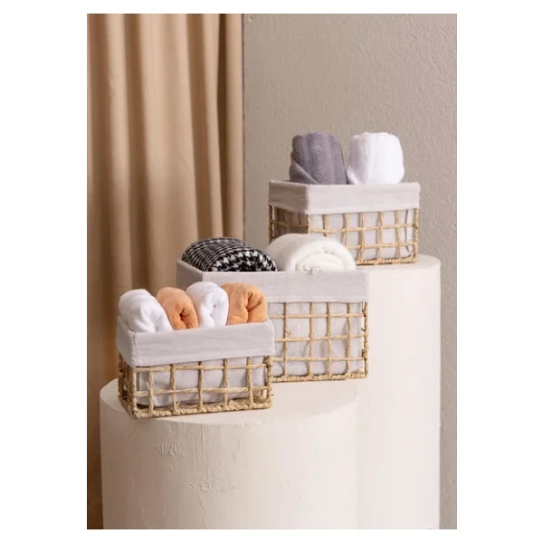 The Mia Braid 26x18 Cm Hasır Organizer Sepet - Görsel 6