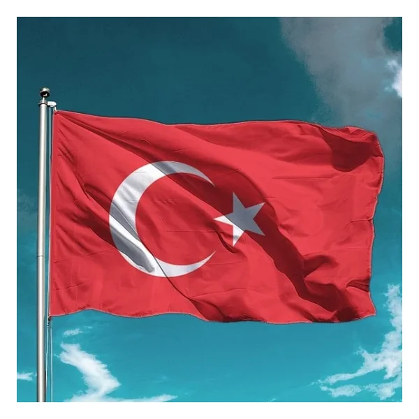 Türk Bayrağı 200x300 Cm Raşel Kumaş - Görsel 8
