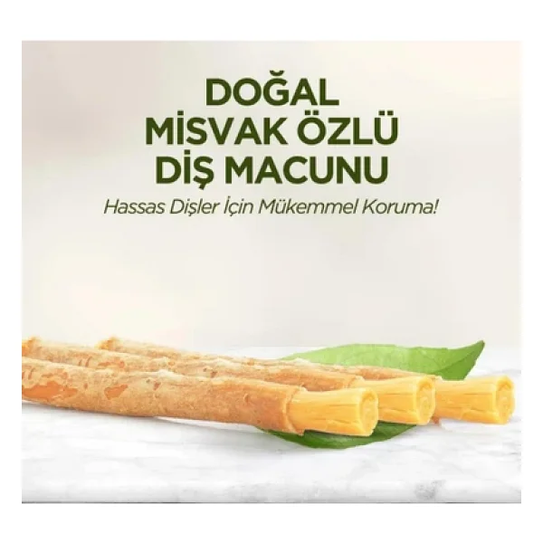 Eyüp Sabri Tuncer Doğal Misvak Özlü 90 Ml 6 Adet Florürsüz Diş Macunu - Görsel 5