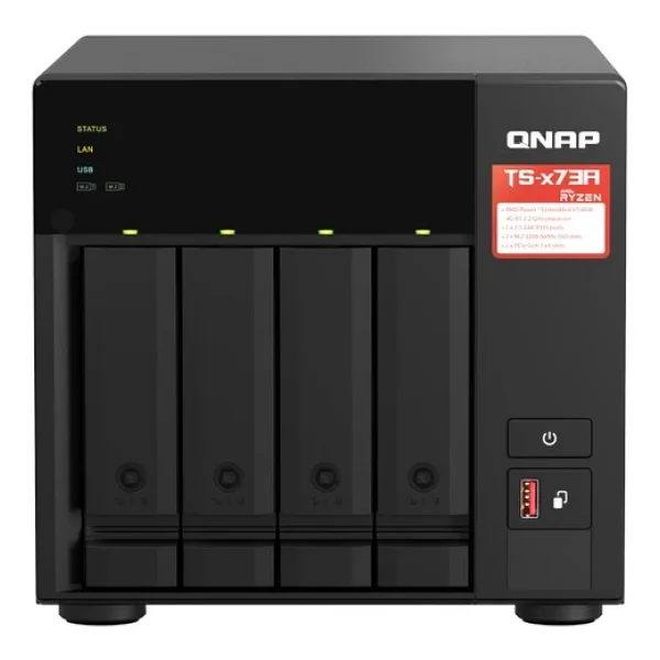 Qnap Ts-473a 8 GB 6 Yuvalı 250 TB Destekli Nas Depolama Ünitesi - Görsel 5