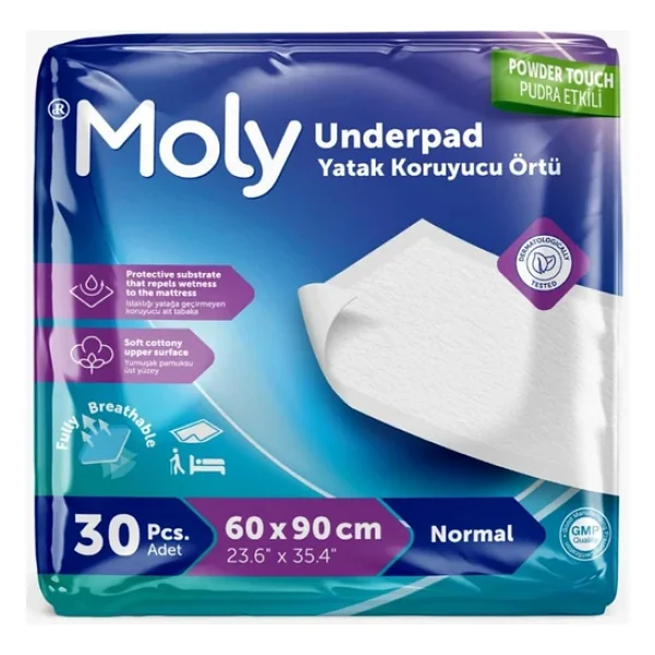 Moly 60x90 Cm 30'lu Yatak Koruyucu Örtü - Görsel 5