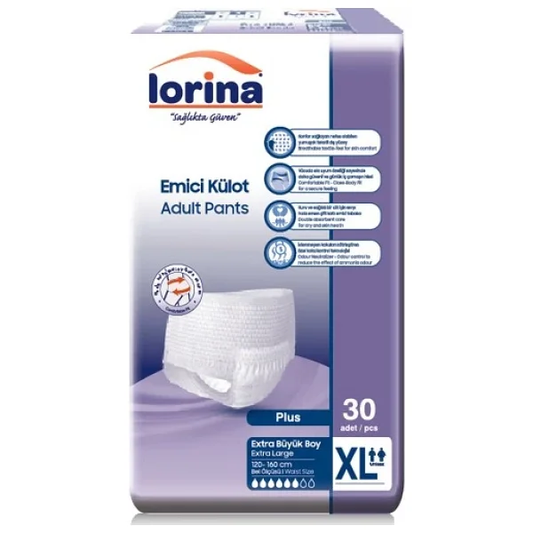 Lorina Emici Külot Ekstra Büyük Boy XL 30'lu Hasta Bezi - Görsel 7
