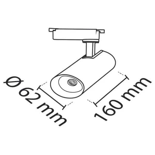 Noas Yl29 2001 20w 6500k Beyaz Işık Siyah Metz LED Ray Spot - Görsel 2