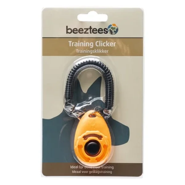Beeztees Köpek Eğitim Klikırı, Karabina Ve Bağlama Kordonlu, Turuncu, 6x4x1,7cm - Görsel 3