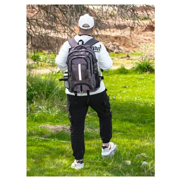 Bagacar Dağcı Trekking Seyahat Ve Kamp Sırt Çantası Gri - Görsel 2