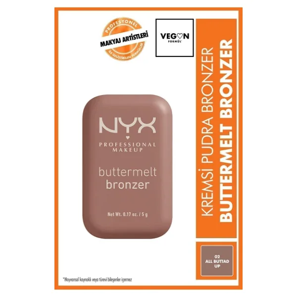 Nyx Professional Makeup Buttermelt 02 All Buttad Up Krem Bronzer - Görsel 3