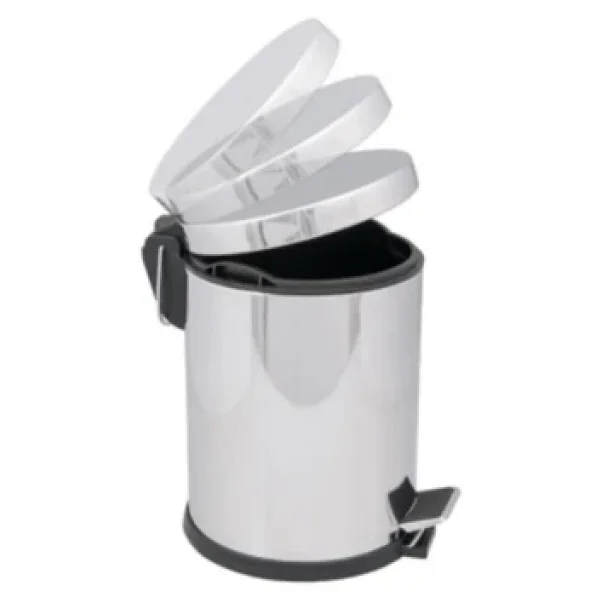 Palex 3700-305 Metal Pedallı 5 Lt Çöp Kovası - Görsel 6