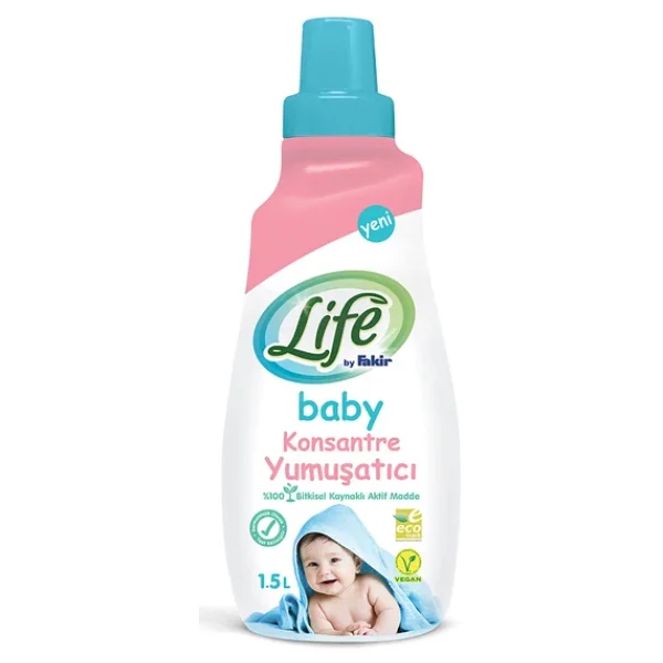 Life By Fakir Baby Bitkisel Konsantre Bebek Çamaşır Yumuşatıcı 1500 Ml 2 Adet - Görsel 6