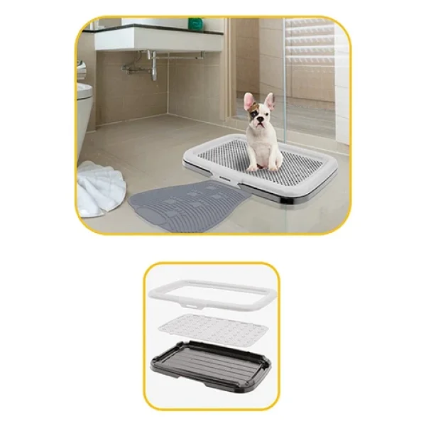 Pribor 60x40x5 Cm Akıllı Elekli Köpek Tuvaleti - Görsel 6