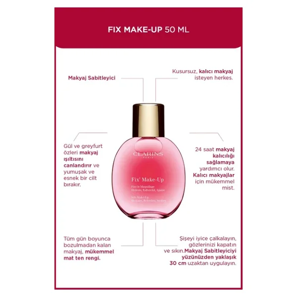 Clarins Fix Make Up 50 Ml Makyaj Sabitleyici Sprey - Görsel 3