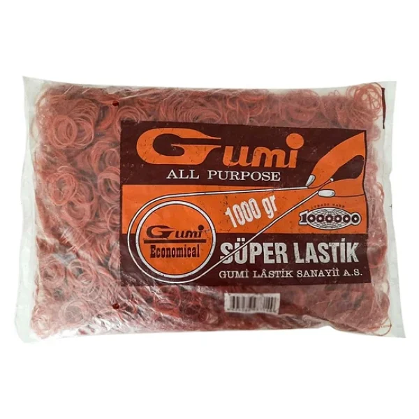 Gumi Lastik İthal Süper Maydanoz, Ispanak, Pırasa, Ambalaj, Para Lastiği 4 No Kırmızı 1kg - Görsel 3