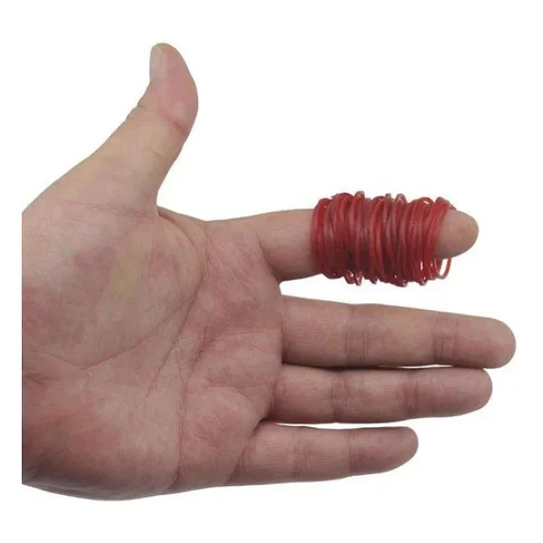 Gumi Lastik İthal Süper Maydanoz, Ispanak, Pırasa, Ambalaj, Para Lastiği 4 No Kırmızı 1kg - Görsel 5