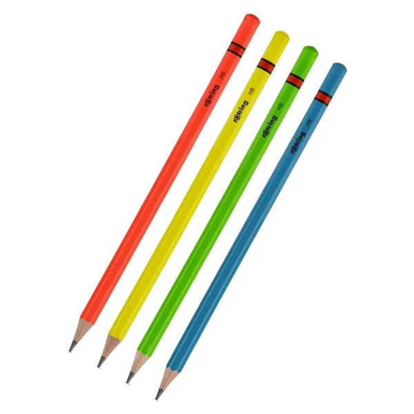 Rotring 4'lü Neon Kurşun Kalem - Görsel 4
