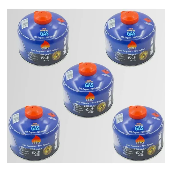 Golf Premium 230 Gr 5 Adet Gaz Kartuşu - Görsel 5