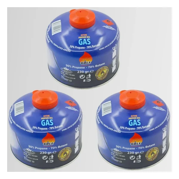 Golf Premium 230 Gr 3 Adet Gaz Kartuşu - Görsel 5