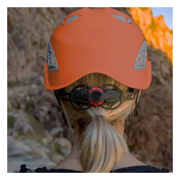 Dağcı Tırmanma Bareti Turuncu Renk Baş Koruyucu Kask Ce En12492 Sertifikalı 51-62 Cm Ayarlanabilir - Görsel 8