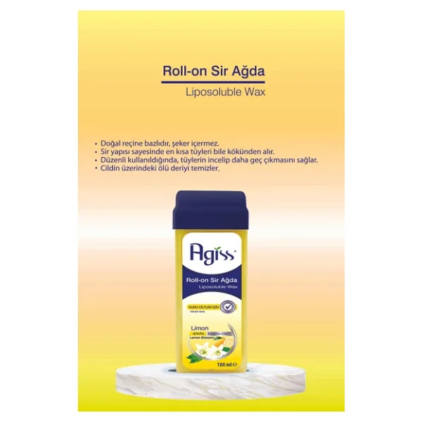 Agiss Limonlu Kuru Ciltler 100 Ml Roll-On Sir Ağda - Görsel 7