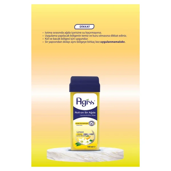 Agiss Limonlu Kuru Ciltler 100 Ml Roll-On Sir Ağda - Görsel 9