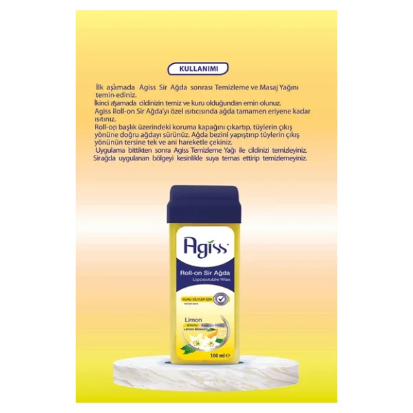 Agiss Limonlu Kuru Ciltler 100 Ml Roll-On Sir Ağda - Görsel 5