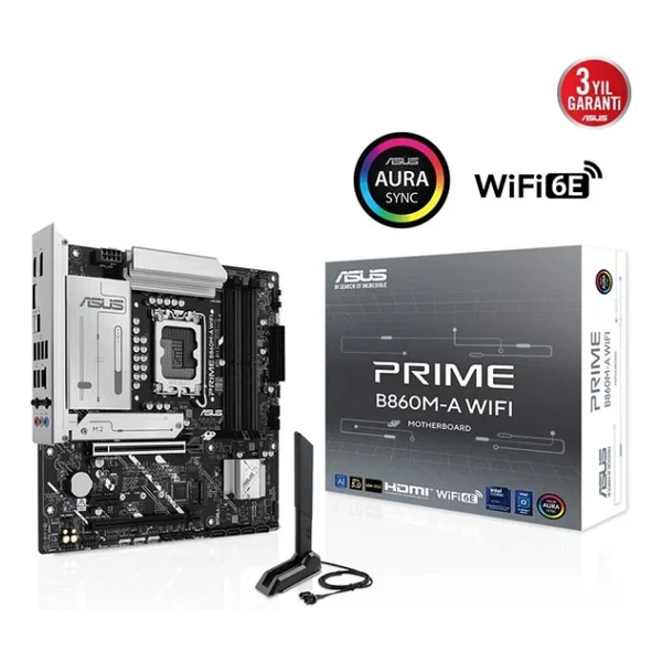 Asus Prıme B860m-A Wi-Fi 4x DDR5 Dp/Hdmı 2x M.2 1x 2.5glan/Wi-Fi/BT Usb3.2 1851p Anakart - Görsel 5