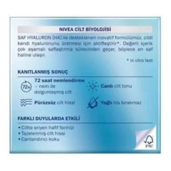 Nivea Hydra Skin Effect Jel Krem 50 Ml - Görsel 7