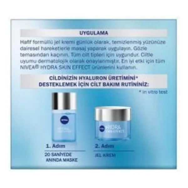 Nivea Hydra Skin Effect Jel Krem 50 Ml - Görsel 8