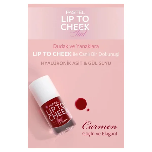 Pastel Lip To Cheek Tint Carmen Ruj Ve Allık - Görsel 9