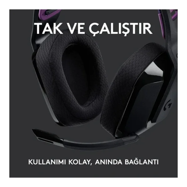 Logitech G535 Lightspeed Kablosuz Kulak Üstü Oyuncu Kulaklığı - Görsel 6