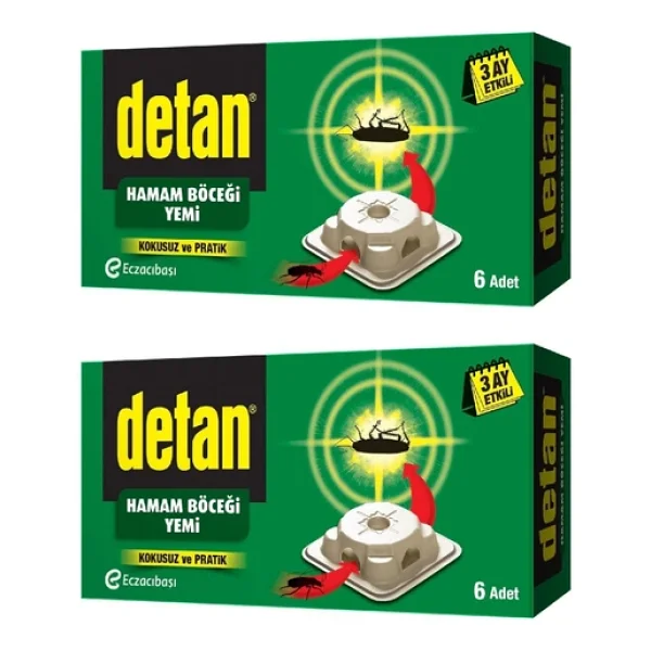 Detan Hamam Böceği Yemi Max 6'lı 2 Adet - Görsel 4
