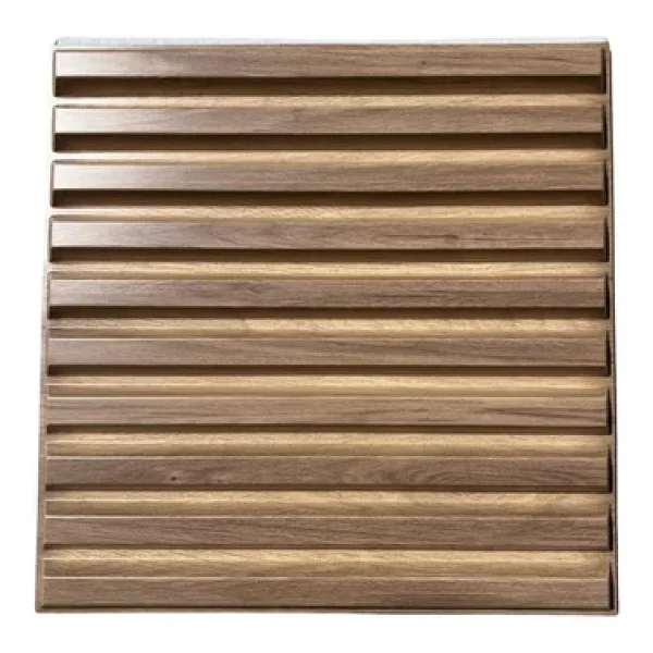 Renkli Duvarlar 50cmx50cm 1adet 3d Abs Malzeme Pvc Dayanıklı Duvar Paneli Silinebilir Lambiri Model Kahverengi Panel - Görsel 5