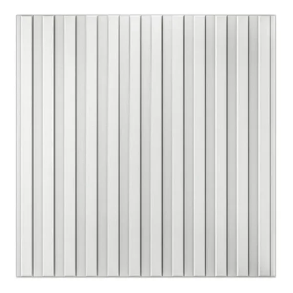 Renkli Duvarlar 50cm X 50cm 1 Adet 3d Abs Malzeme Pvc Dayanıklı Duvar Paneli Silinebilir Lambiri Model Beyaz Panel - Görsel 2