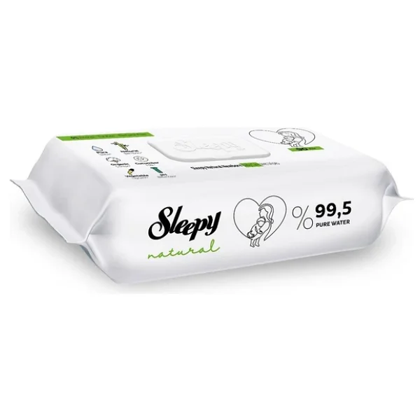 Sleepy Natural Yenidoğan 90 Yaprak 2'li Paket Islak Mendil - Görsel 5