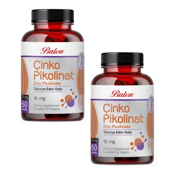 Balen Çinko Pikolinat Kapsül 375 Mg 60 Kapsül X 2 Adet - -- - Görsel 5