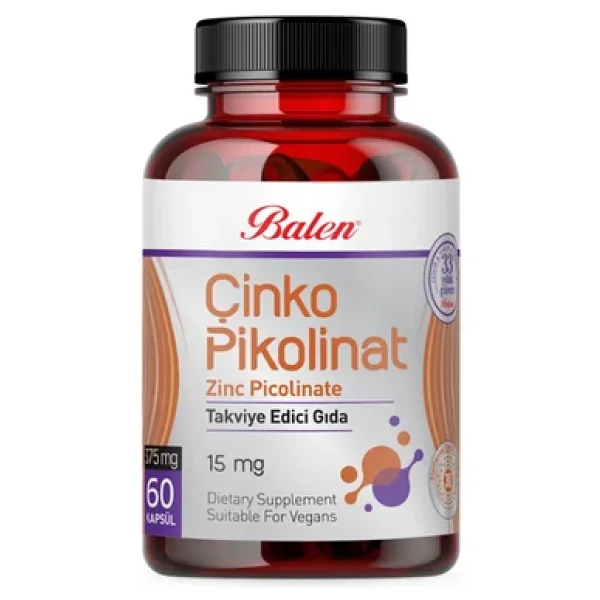 Balen Çinko Pikolinat Kapsül 375 Mg 60 Kapsül X 2 Adet - -- - Görsel 6