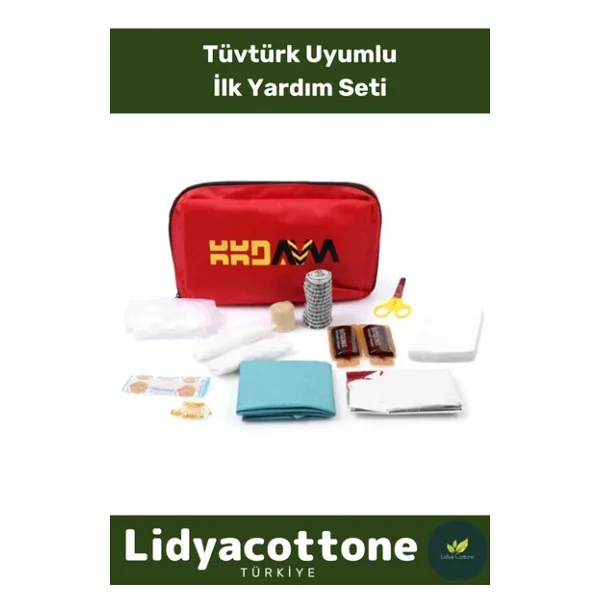 Ilk Yardım Kutusu Bez Çantalı Set Ev Iş Yeri Araba Okul Deprem Acil Müdahale Set - Görsel 3