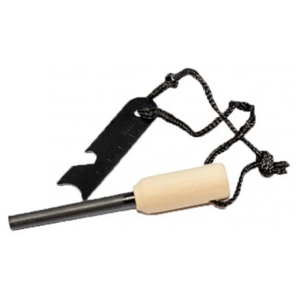 Swat Sw095 Ahşap Saplı Magnezyum Çubuğu-Cm Ölçer-Ateş Başlatıcı - Görsel 3