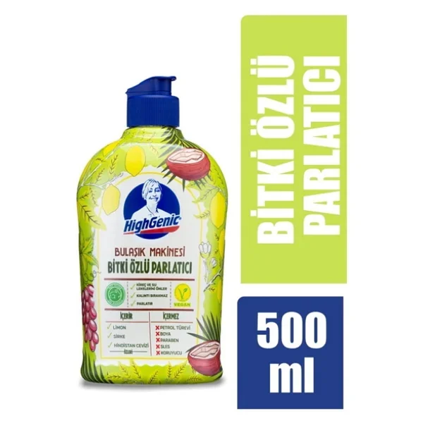 Highgenic Bitki Özlü 500 ml Bulaşık Makinesi Parlatıcısı - Görsel 7