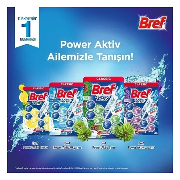 Bref Power Aktiv Klozet Bloğu Okyanus Kokulu (5 Li Set) (5pkx1) - Görsel 6