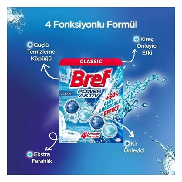 Bref Power Aktiv Klozet Bloğu Okyanus Kokulu (5 Li Set) (5pkx1) - Görsel 7