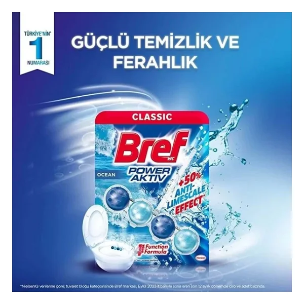 Bref Power Aktiv Klozet Bloğu Okyanus Kokulu (5 Li Set) (5pkx1) - Görsel 8