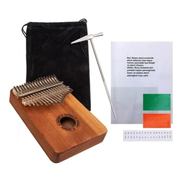 Kalimba 17 Tuş Full Set - Kaliteli - Görsel 3