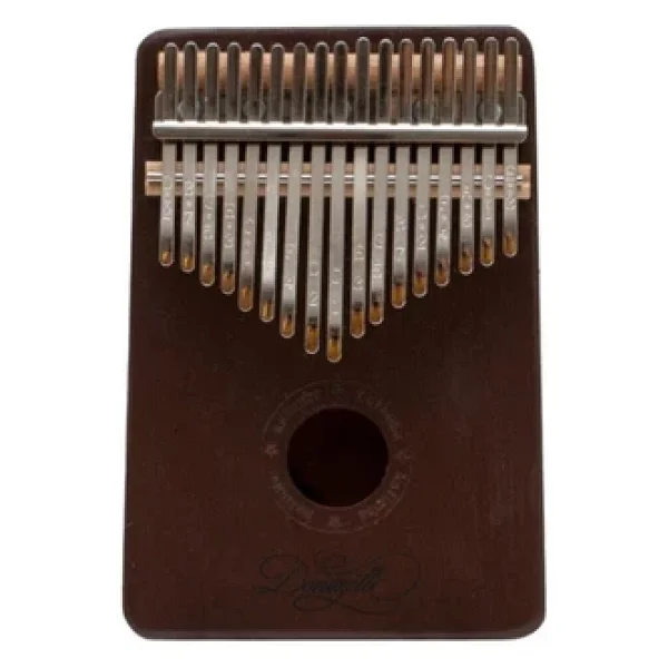Kalimba Full Set - Hediye Paketi- Stant-Parmak Koruyucu Kahverengi - Görsel 3