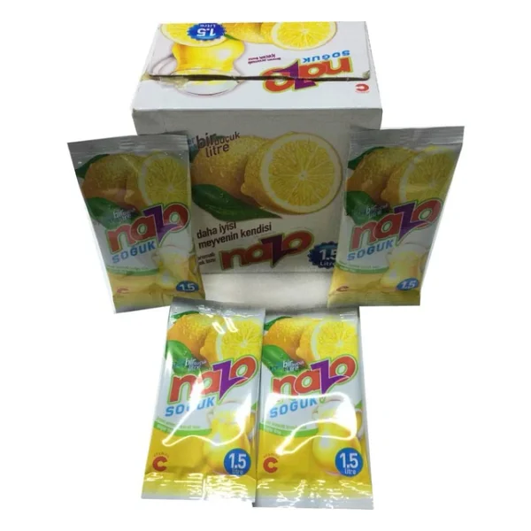 Nazo Limon Aromalı Toz İçecek 9 Gr 24'lü - Görsel 3