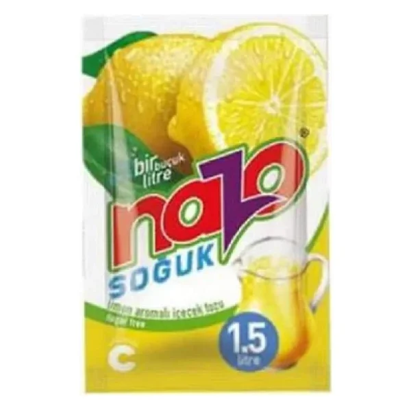 Nazo Limon Aromalı Toz İçecek 9 Gr 24'lü - Görsel 5
