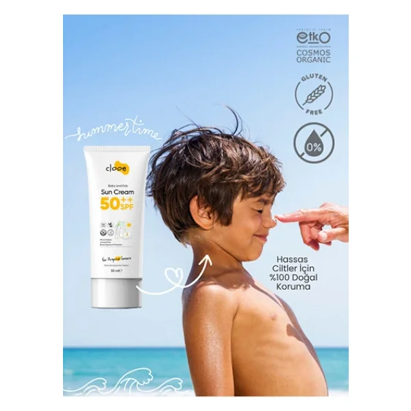 Clooe Organik Vegan Hipoalerjenik Glutensiz 50 Spf Güneş Kremi (50ml) Clooe - Görsel 6
