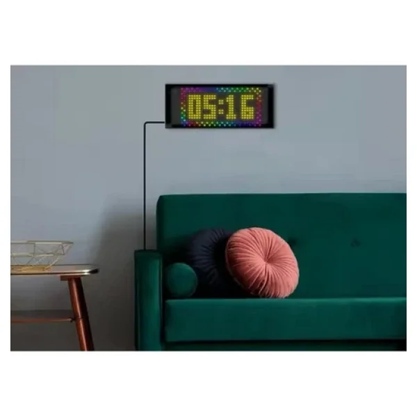 LED Ekran Matrix Panel Cama Yapışan En Büyük Boy 16x96 Telefon App Kontrol Digital Araba Yazısı - Görsel 4