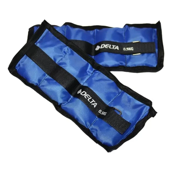 Delta 0,5 Kg X 2 Adet Toplam 1 Kg El Ayak Bilek Kas Güçlendirici Ağırlık Seti Kum Ağırlık Torbası - Görsel 4